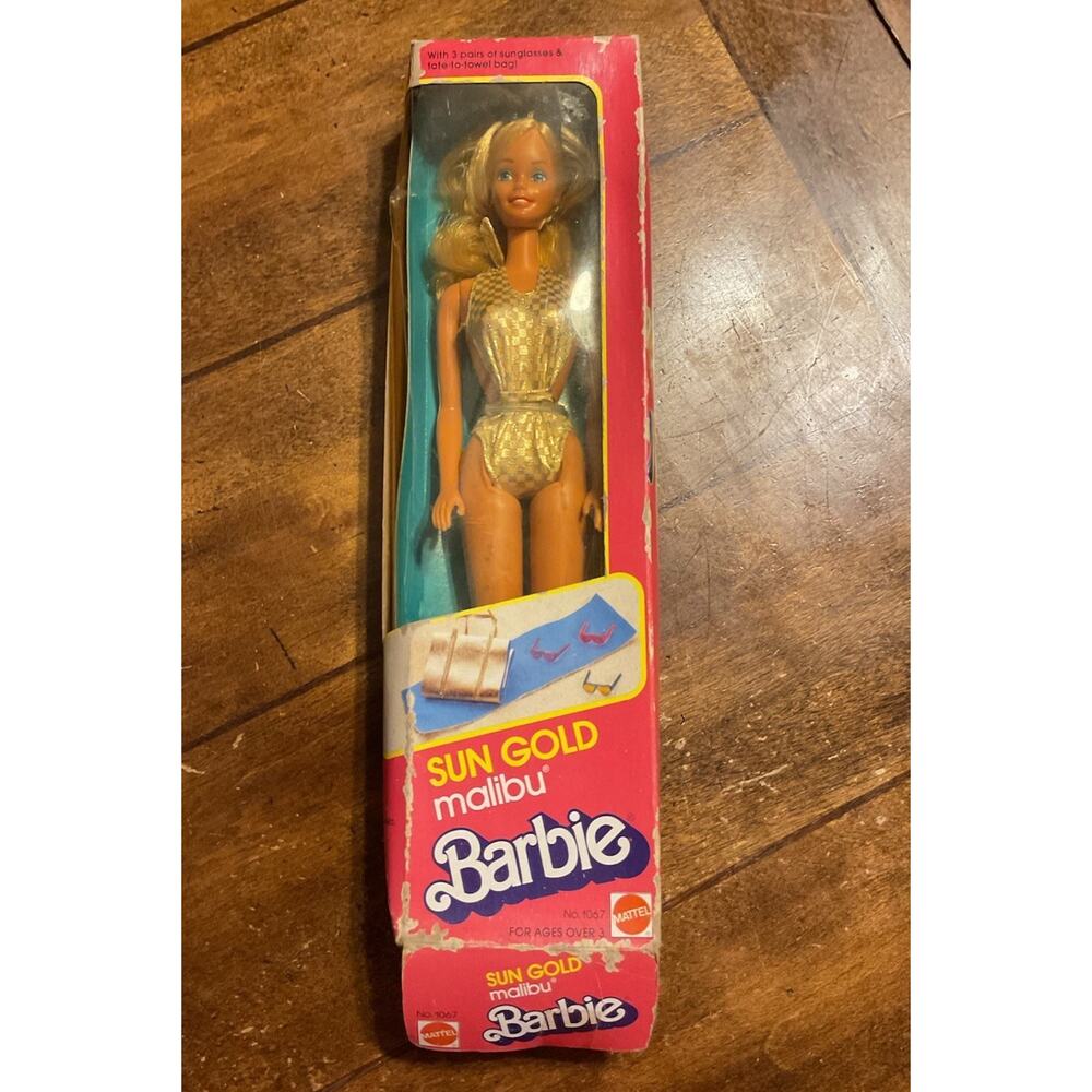 Mattel 1983 Sun Gold Malibu Barbie #1067 NIB Read